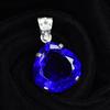 Pear Cut 53.5 Ct Blue Topaz 925 Sterling Silver CERTIFIED Gemstone Pendant MY-PD-148-NS