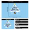 Christmas Static Cling Window Stickers Colorful Christmas Tree Decals Home Office Shop Window Decor Holiday Festival Atmosphere