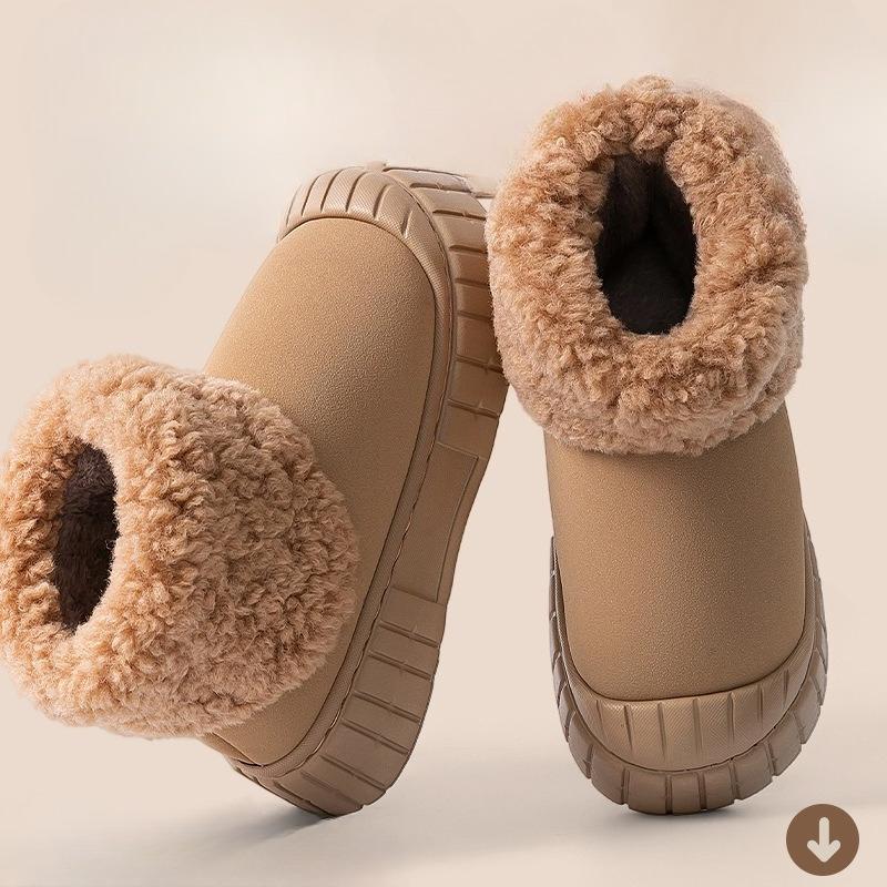 Anti-slip Thick-soled Plush Warm Cotton Shoes for Women