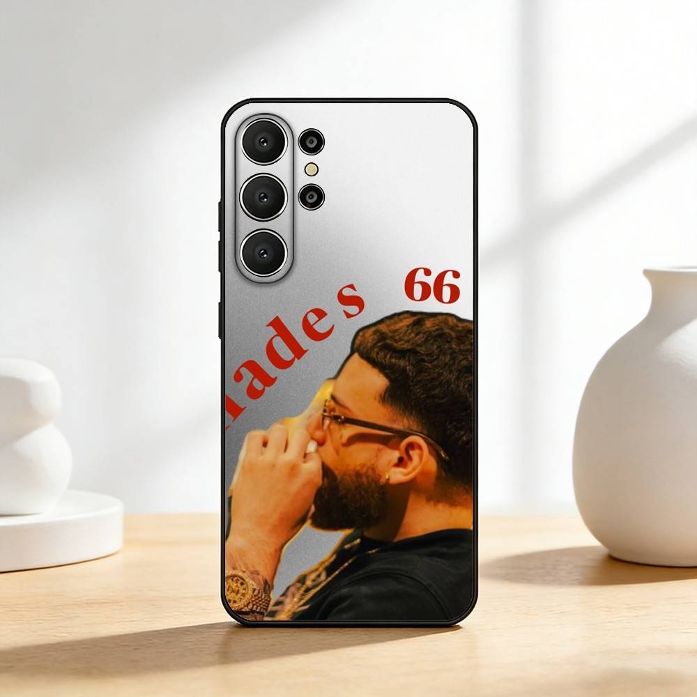 Rapper H-Hades 66 Phone Case For Samsung S26,S25,24,23,22,30,21,10,9,Ultra,Plus,Lite,Black Soft Case