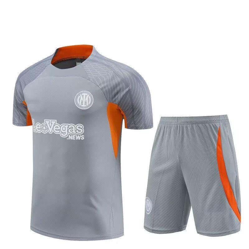 

Inter Milan 24-25 Lautaro Football Training Kit - Short Sleeve Jersey & Pre-Match Warm-Up Set for Adults & Kids M