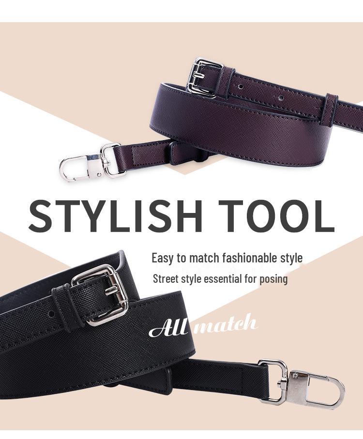 Verstellbarer Crossbody-Riemen aus Rindsleder als Ersatz für Damenhandtaschen