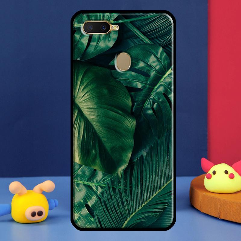Summer Plant Palm Green Leaf Aloha For Oppo A54 A57 S A78 A58 A98 A5 A9 A91 A15 A16 A17 A52 A72 A76 A96 A74 A94 A77 Phone Case