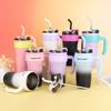 High Value Gradual Change 316 Stainless Steel Handle Cup Straw Ice Giant Gift Car Portable Cup