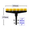 3-6 Head Garden Sprinkler, Fits 1"/1.2" Hose, Lawn Watering Nozzle