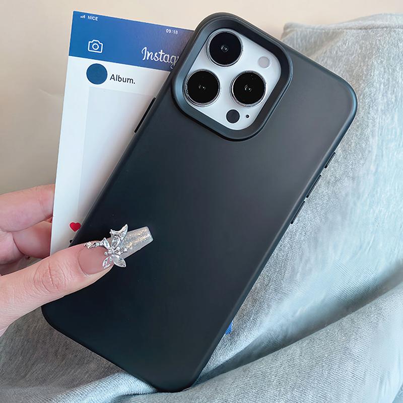 Candy Color Silicone Soft Case For iPhone Air 17 16 15 14 13 12 11 Pro Max Plus Lovely Macaron Matte Square Tpu Back Cover Shell