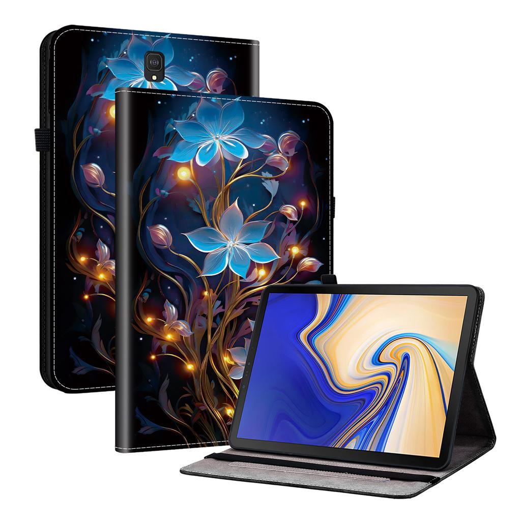 PU Leather Tablet Case for Samsung Galaxy Tab S4 10.5-11 Styles! Durable, with 2 Stand Slots, Pencil Holder & Card Slots, Flexible TPU Back Cover