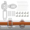 10 Pieces Desktop Cable Management Clip Screw-Mount for Vehicle