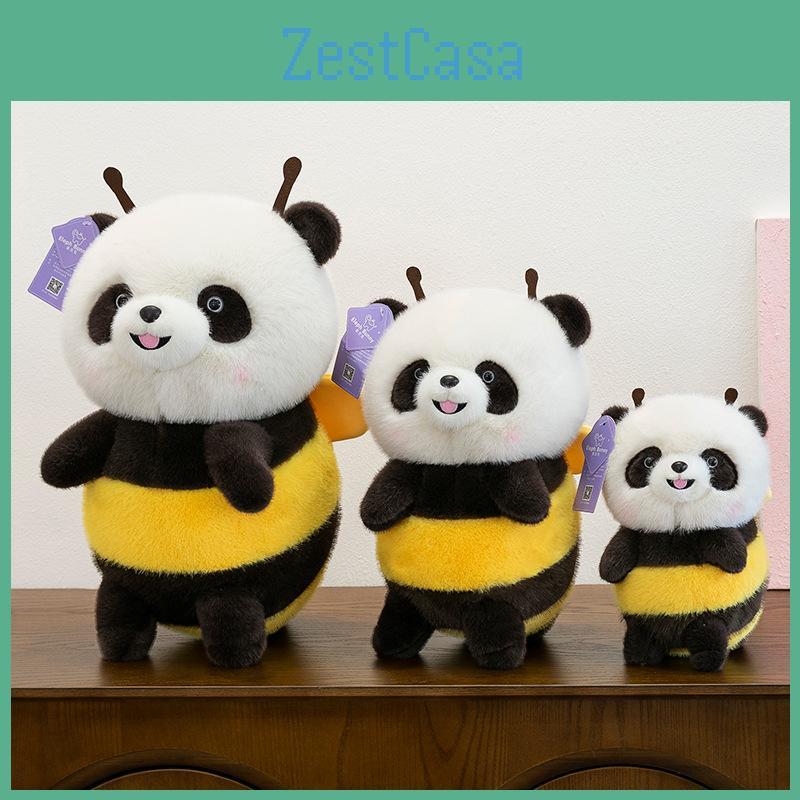 Turned Cute Panda Bee Plush Toy Cartoon Kid Sleep Accompany Girl Gift Holiday