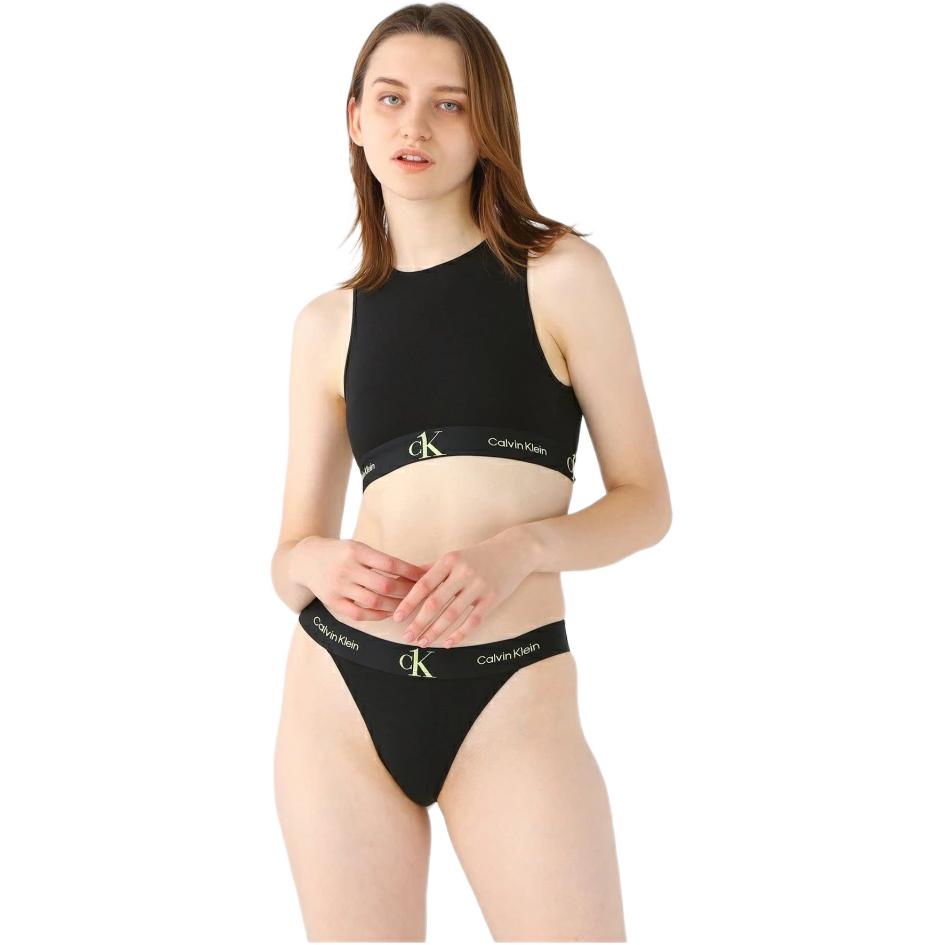 Calvin Klein One Gravity Band FW23 Waist Logo Print Triangle Underwear Women underwear Black QF6966-UB1