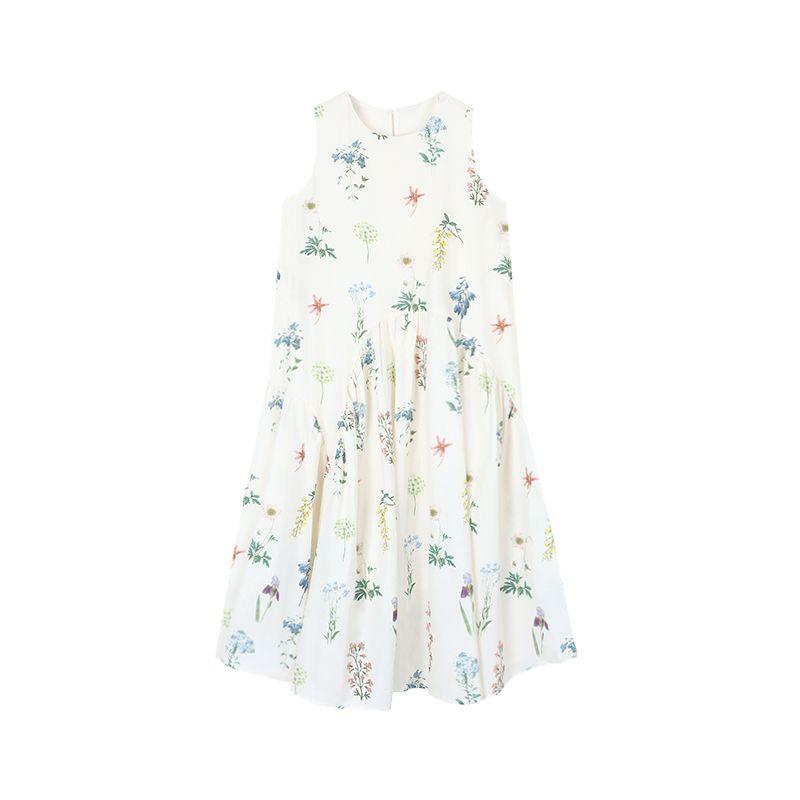 Gentle Suit Women's Small Sun Protection Knit Cardigan Tops Autumn Seaside Floral Skirt Dress Two-piece Set