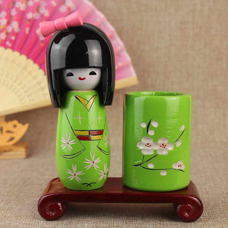 Japanese Puppet Doll Kimono Sakura Cartoon Dolls Home Decoration Cuisine Sushi Restaurant Ornament Girl Cute Desktop Gift 1/3Pcs