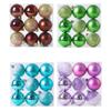 9pcs Creative Christmas Tree Pendant 6cm Hanging Ornament Christmas Ball Set  Window
