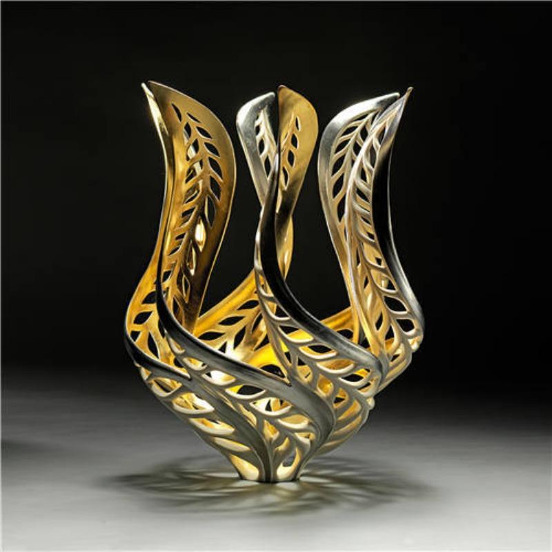 Moderne, einfache, leichte, luxuriöse dekorative Malerei, dreidimensionale Goldfolie, rahmenlose Malerei, Wohnzimmer, Hotel, Hintergrund, Wand, dekorative Malerei