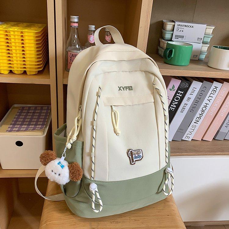 Schoolbag Korean version Japanese ins new schoolbag for junior and high school students simple and cute versatile large-capacity travel backpack