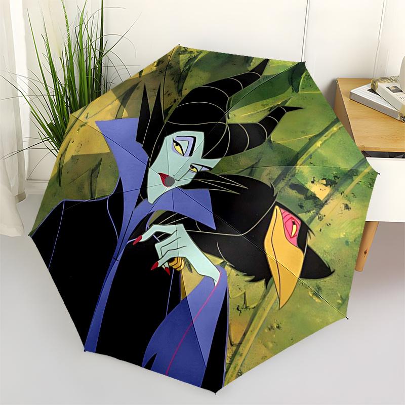 

Villain Themed Travel Umbrella-8 Ribs Automatic Opening and Closing, Portable Folding Design, Compact and Stylish Umbrella