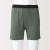 MUJI Smooth Knit Boxer Shorts Men's M Smoky Green - Open Front, Japan