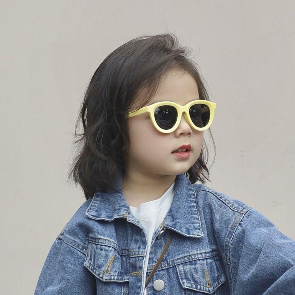 Outdoor Retro Kids Sunglasses UV Protection Soft Children's Sun Glasses Candy Color Beach Play Eyewear for Boys & Girls