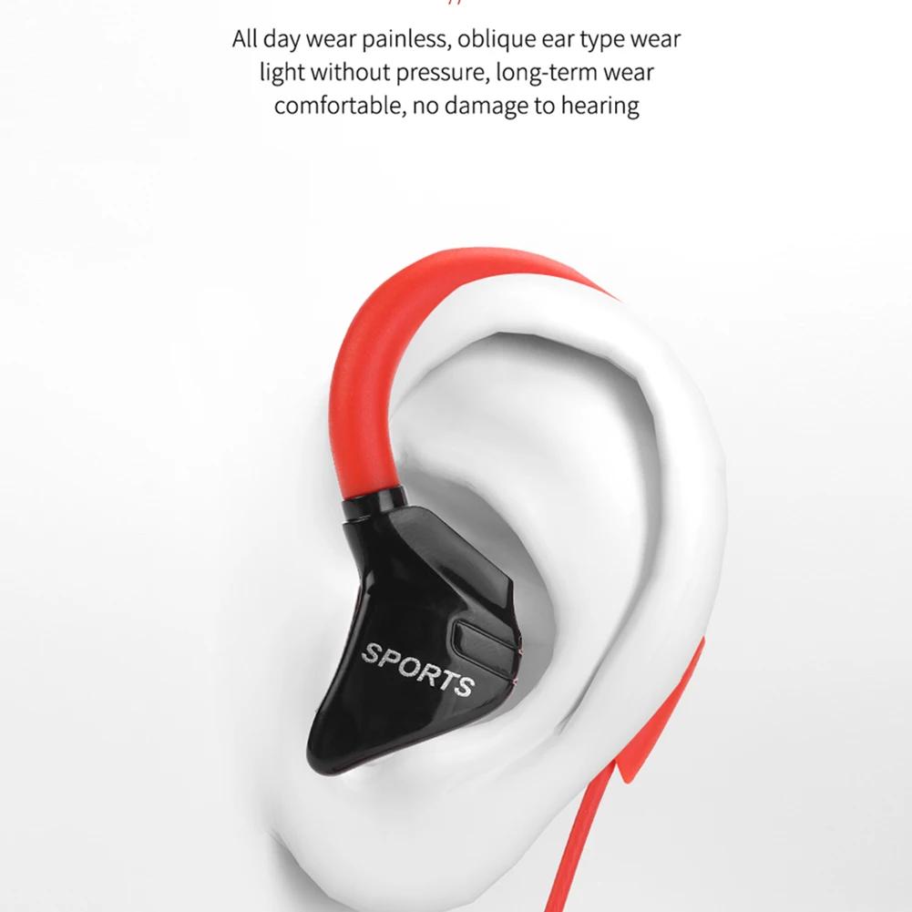 Écouteurs intra-auriculaires de sport étanches G3 IPX5 avec micro filaire à mémoire de forme, crochet d'oreille de 3,5 mm, casque de musique, stéréo, basses