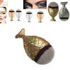 Mermaid Fish Scale Makeup Brush With Fish Tail Foundation Brush Powder Silver