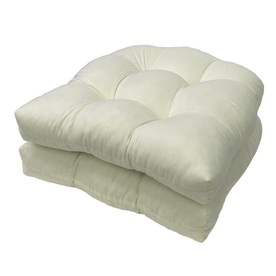 

2 шт. уличные подушки для стульев, водонепроницаемые U-образные мягкие подушки для сидений, толстый хлопковый наполнитель, легко чистящаяся подушка для патио для гостиной бежевый