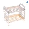 2-Tier Plastic Storage Rack,Multi-Purpose Desktop Organizer Shelf for Bathroom,Kitchen,Makeup & Stationery