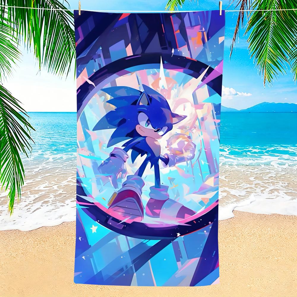 Game S-Sonic Soft Pool Gift For Travel Gym Shower Camping Quick Dry Sports Large Beach Towels
