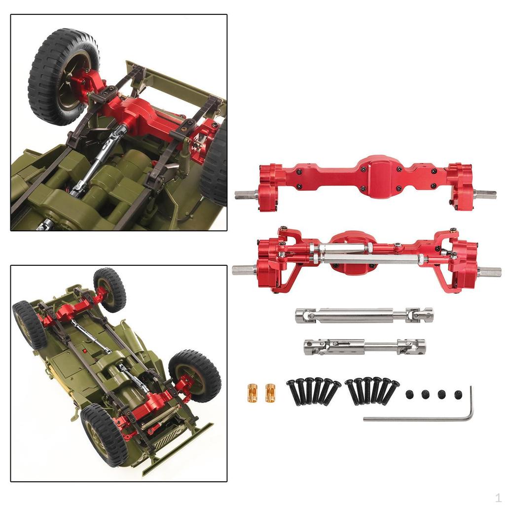 Bridge Shaft Complete Set, Metal Front Rear Axle Assembly Set for C8815 1:10 Scale RC Hobby Car