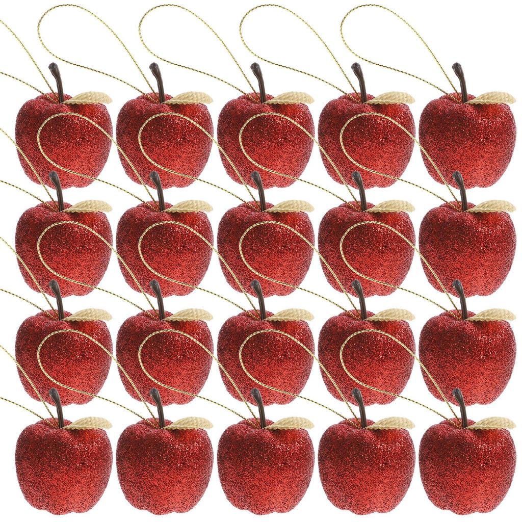 20Pcs Christmas Foam Pendant Christmas Tree Shaped Ornaments Holiday Wedding Xmas Tree Decor Indoor Party Decoration