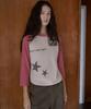 Epeueidi Raglan T-Shirt (Beige/Red)