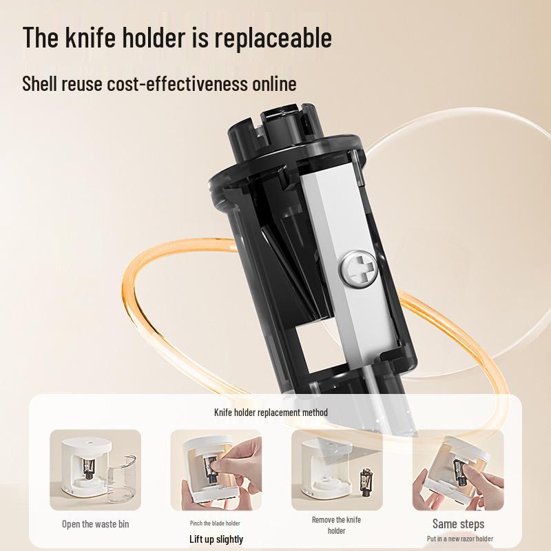Tianwen Portable Automatic Pencil Sharpener, Black & White, Model S8320