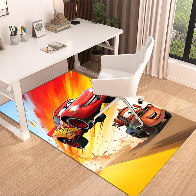 Cars Adventure Carpet For Playroom Bedroom Living Room Sofa Home Decorkids Game Area Rug Nonslip Floor Mat