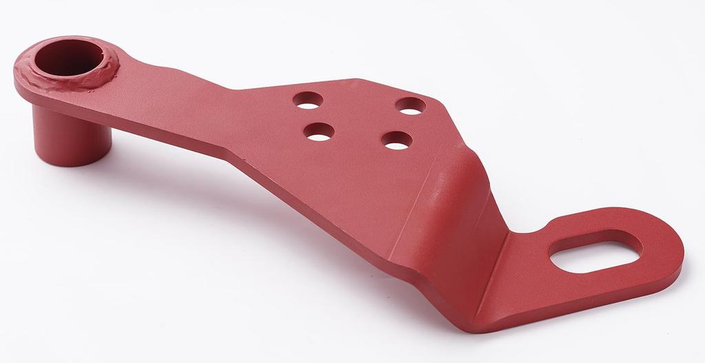 LSEX-F Tow Hook for Jimny JB64/Jimny Sierra JB74 (Front/Right) with Aftermarket Bumpers, Red, High-Strength, 8mm Thick Steel