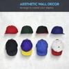 8Pcs Multi-Purpose Adhesive Hat Hooks No Drilling Wall Mounted Hat Rack  Bedroom Decor