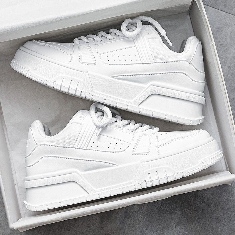 Men's shoes autumn new breathable little white shoes niche design versatile youth sports platform casual board shoes trendy shoes