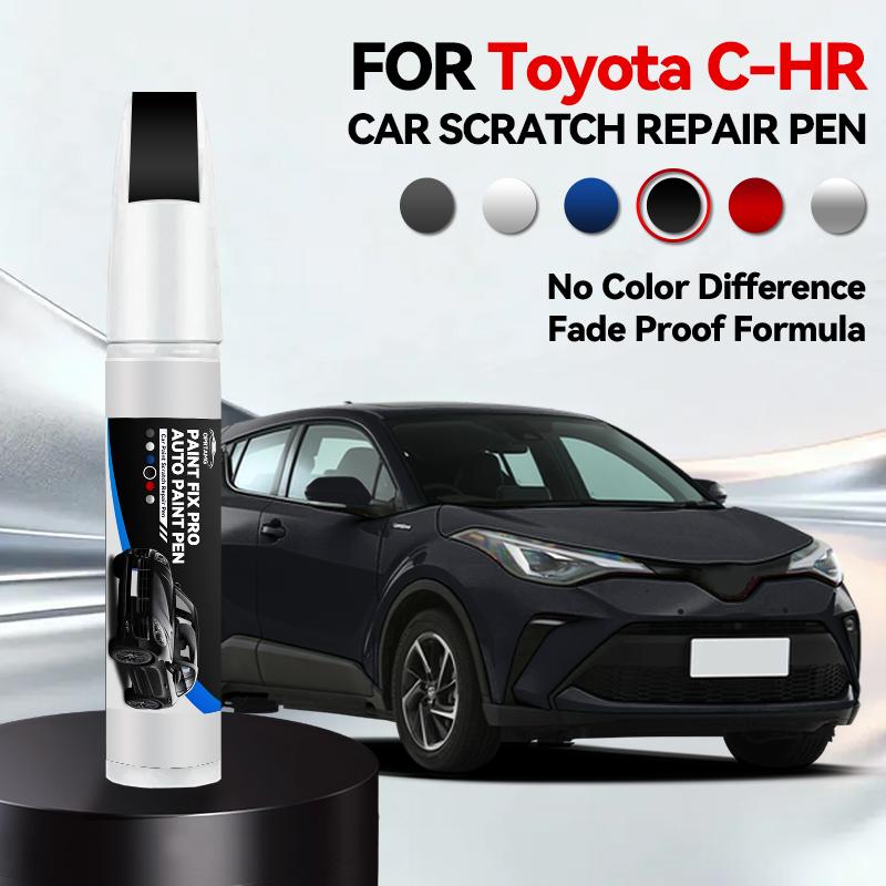 OPRTAMG Zweckfahrzeug Für Toyota C-HR Autolack Reparaturstift Ausbesserungs Kratzerentferner DIY Autozubehör Schwarz Weiß Blau Rot