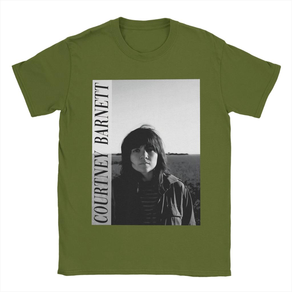 Courtney Barnett Australian Singer TShirt for Unisex Vintage 100 Cotton Tees Crew Neck Short Sleeve T Shirt Graphic Clothes