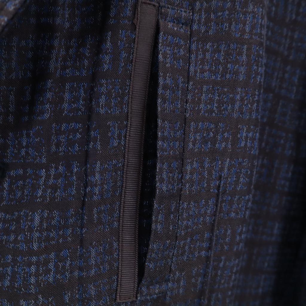 LANVIN LA COLLECTION Made in Japan Leinenmischung Karomuster Jacke 48 Herren Gebraucht