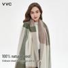 VVC Women's Winter Plaid Wool Scarf & Shawl