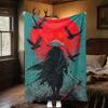 1PC Samurai Warrior Cosplay Costume Blanket Soft Comfortable All Seasons Perfect Sofa Office Travel Home Gift Idea