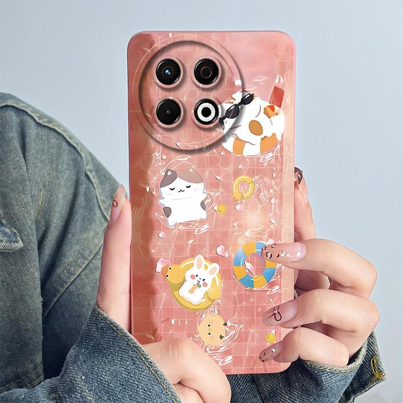 For Tecno Spark 30 Pro KL7 Phone Case 30Pro 4G Silicone Sweet Painted Shell Cartoon Funda Lovely Printed Protective Cover Casing