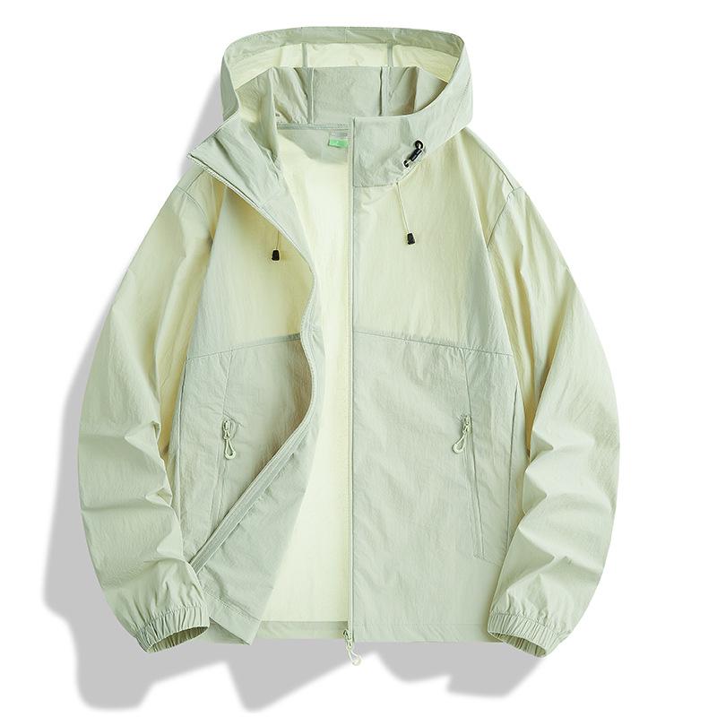 8808 Mountain-Style Couples' Ice Silk UV Protection Hooded Jacket UPF50+