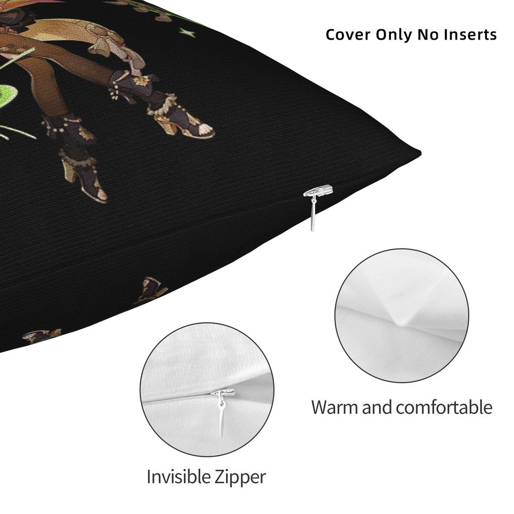 Genshin Impact Collei Wish Gacha Pillowcase Printing Polyester Cushion Cover Decorative Splash Art Throw Pillow Case Cover Home