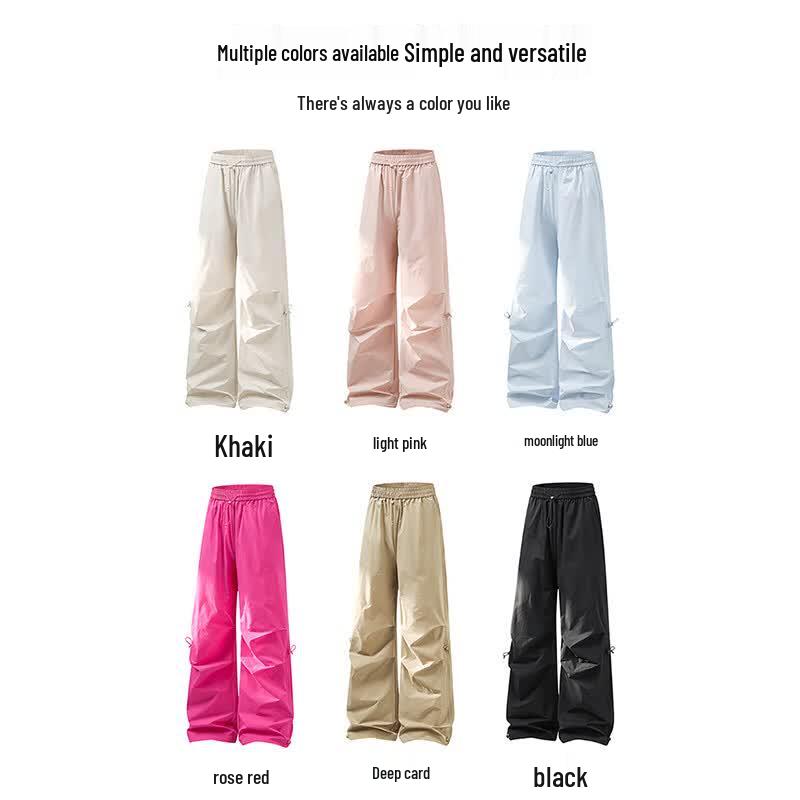 MULINSEN Women's Loose Breathable Parachute Cargo Pants