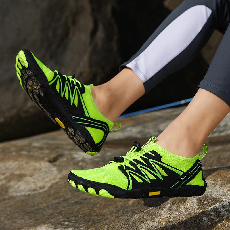 Schnelltrocknende Strandwatschuhe Unisex Atmungsaktive Wassersport-Schuhe Rutschfeste Weiche Sohle Wasserschuhe zum Surfen Angeln