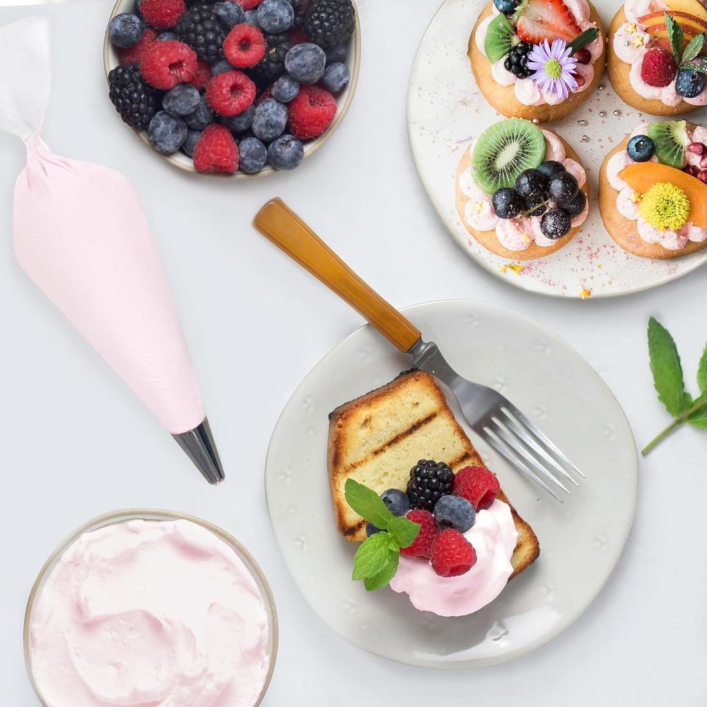 100Pcs Disposable Piping Bags, 13 Inch Anti Burst Pastry Bags - Icing Piping Bags for Frosting - Suitable for Baking and Cake Decorating