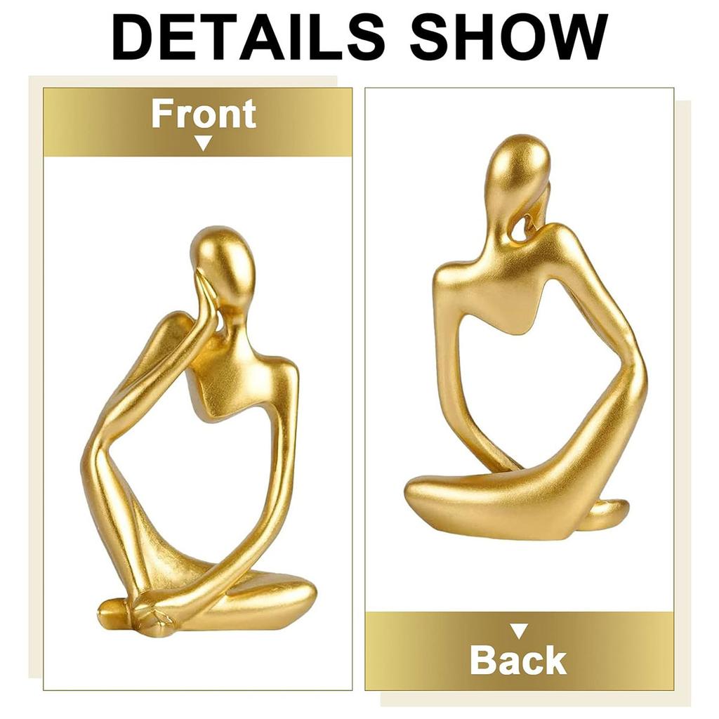 Nordic Home Decoration Abstract Thinker Statue Miniature Resin Sculpture Figurines Home Desktop Decoration Sculpture Ornaments
