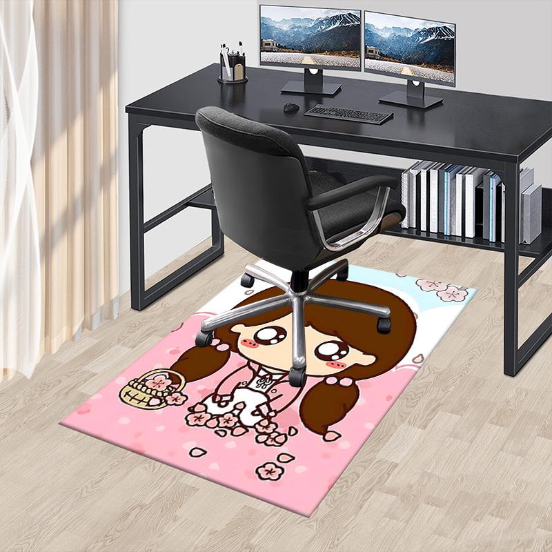 1PC Chibi Sakura Extra Large Non-Slip Floor carpet, Office, family, bedroom, Studio - Large Area Rug Indoor Rugs, Vibrant Colors-A303