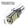 2PCS Superior LED T15 W16W 45 SMD 4014 Car Auto Canbus Reversing Lamps Stop Light Back Up Lights Reverse Bulb