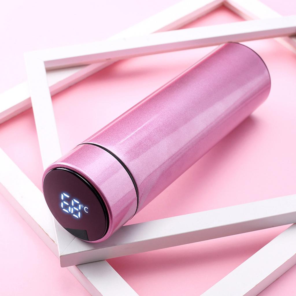480ml Intelligent Temperature LED Display Vacuum Insulated Water Bottle Stainless Steel Leak Proof